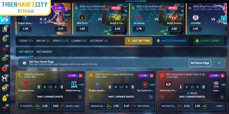 Esports Thienhabet - Sảnh Cược Thể Thao Điện Tử Đỉnh Cao 3 Bí quyết chinh phục kèo cược Esports Thienhabet từ chuyên gia