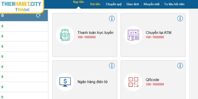 Nạp Tiền Thienhabet - Quy Định Và Hướng Dẫn Cho Tân Thủ 1 Tìm hiểu quy định cần biết trước khi nạp tiền Thienhabet
